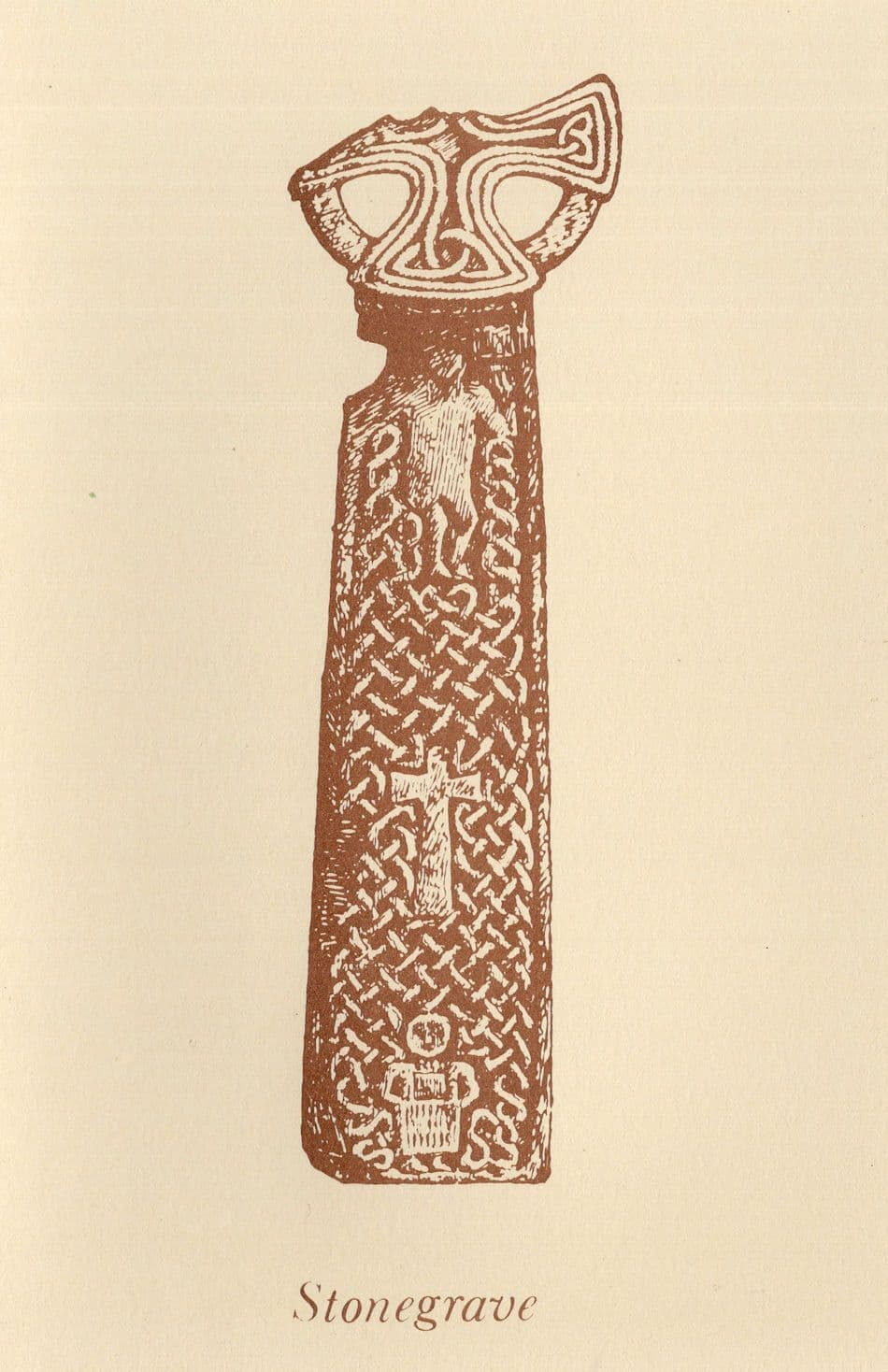 Antique 9th Century Cross Stonegrave Minster Ryedale Yorkshire Postcard