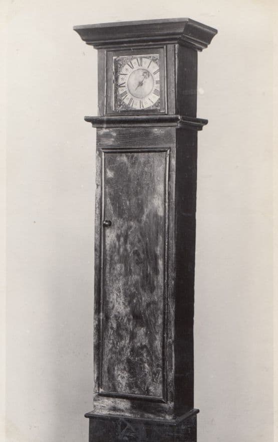 Antique Grandfather Clock Cymrieg  Bangor Museum Rare Real Photo Postcard