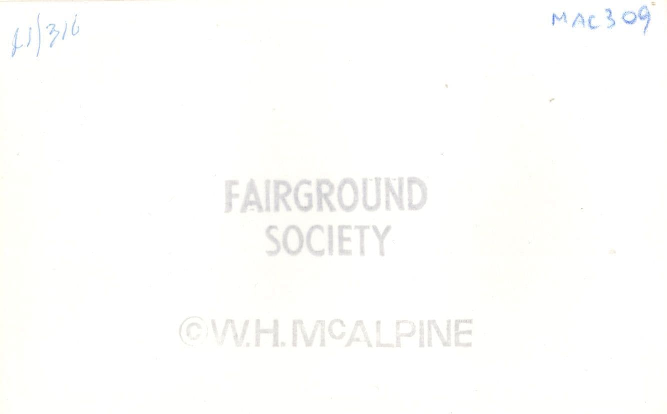 Antique Moving Drum Fair Organ Fairground Society PB Postcard Photo