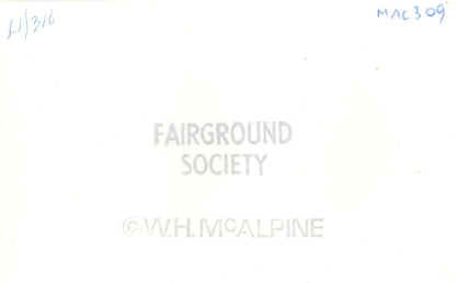 Antique Moving Drum Fair Organ Fairground Society PB Postcard Photo