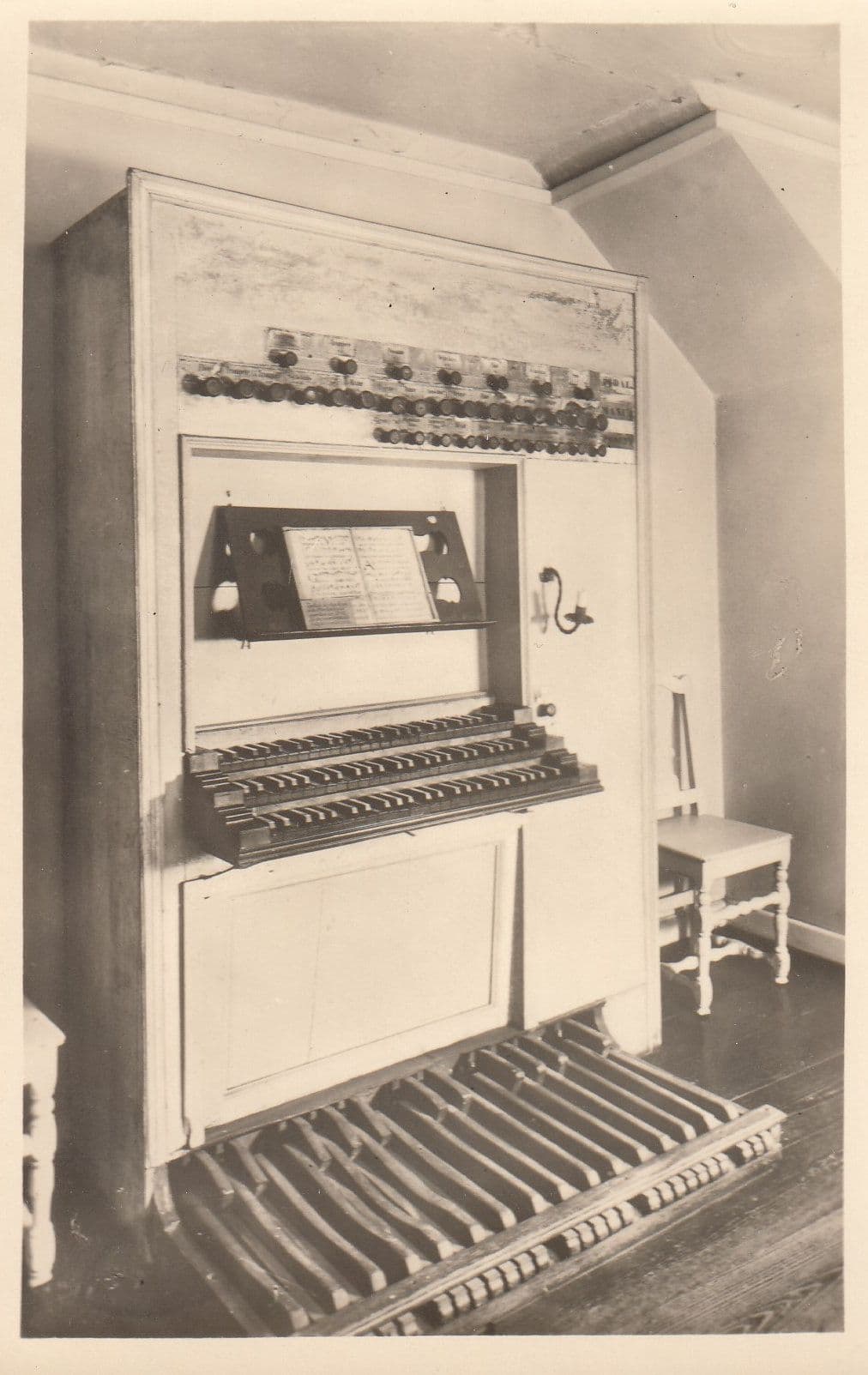 Antique Organ at Beethovenhaus Museum German Old Postcard