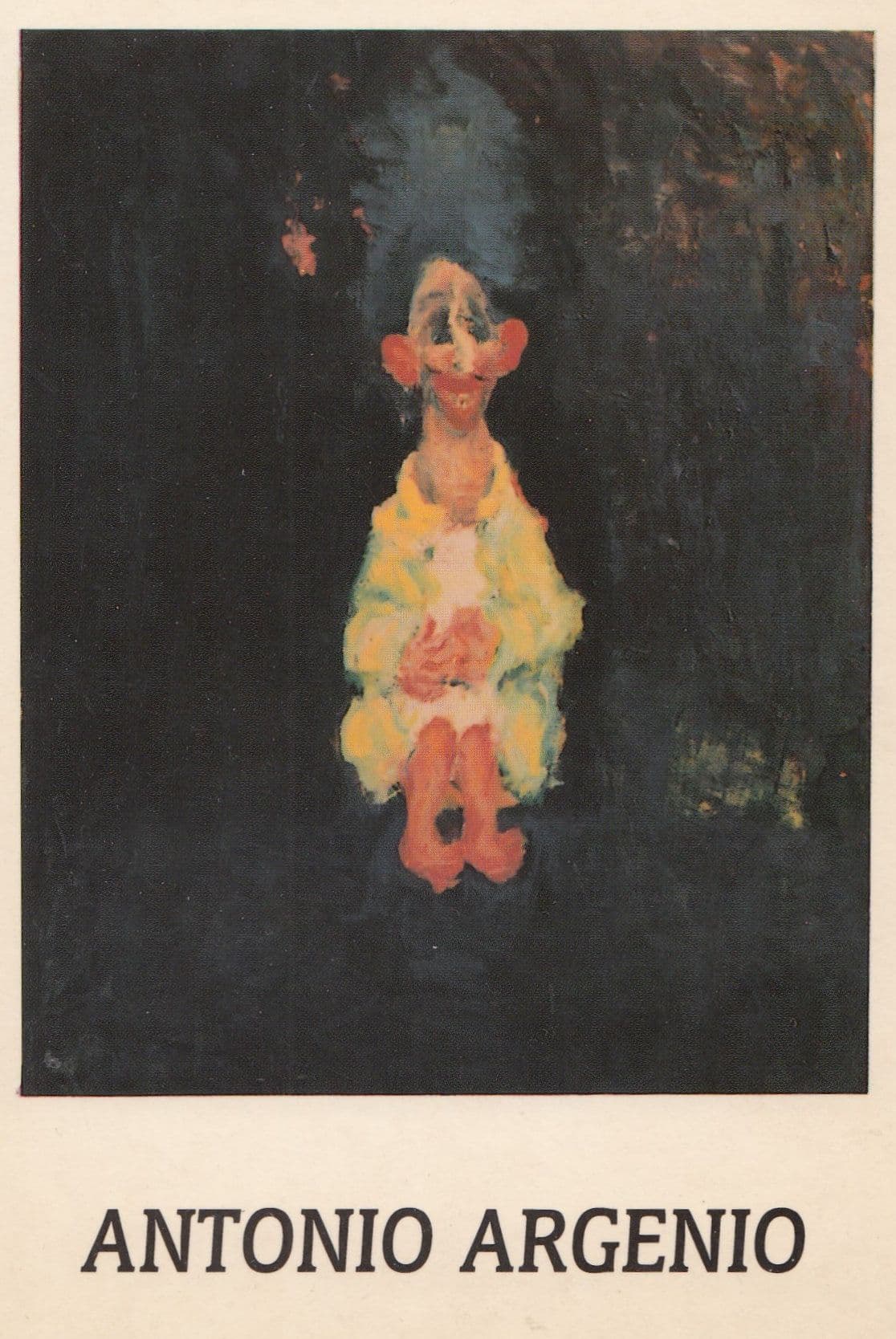 Antonio Argenio The Idiot Undecided To Sit Or Stand Oil Painting Postcard