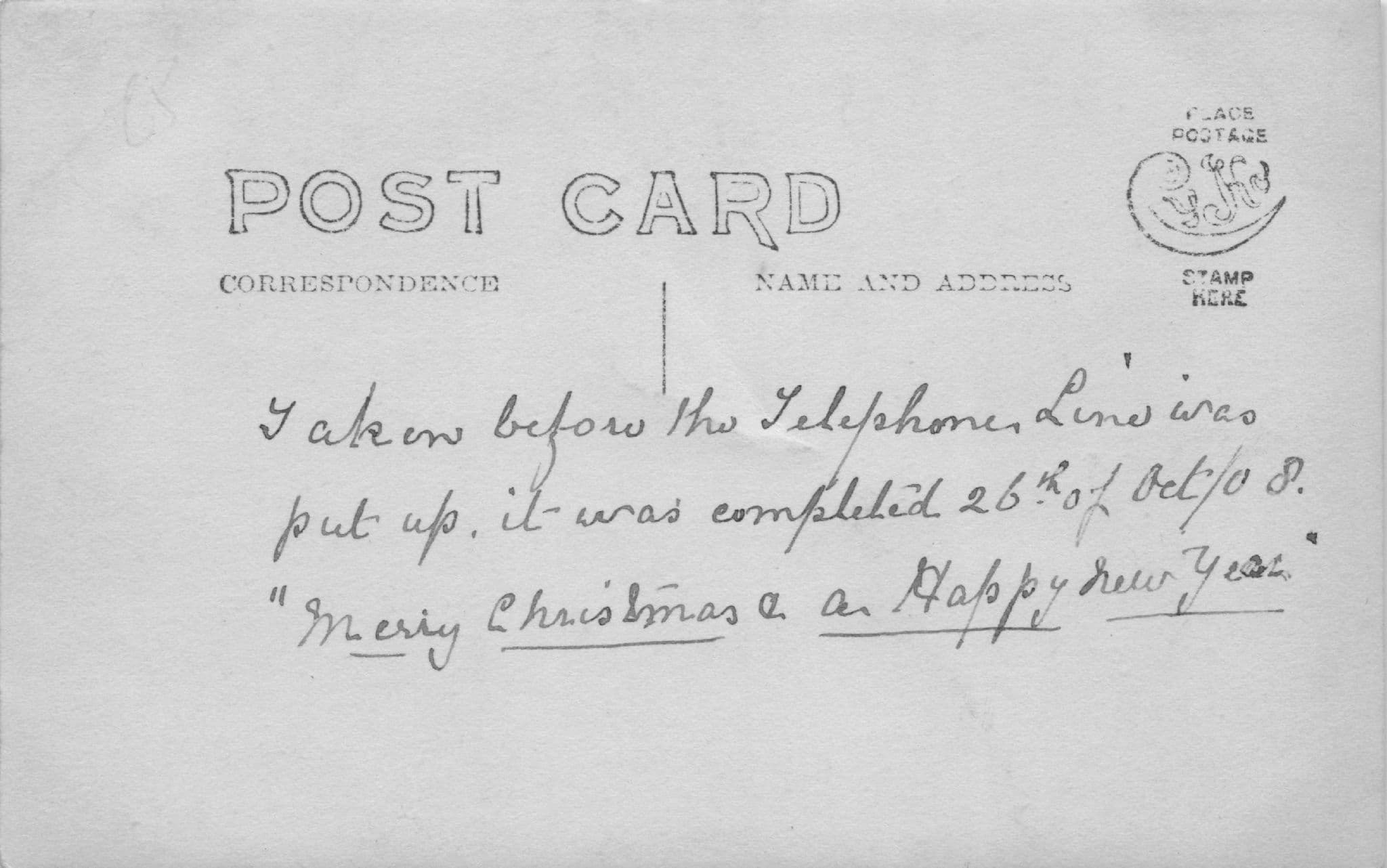 Apsley Victoria Toronto Canada 1908 Telephone Lines Antique Postcard
