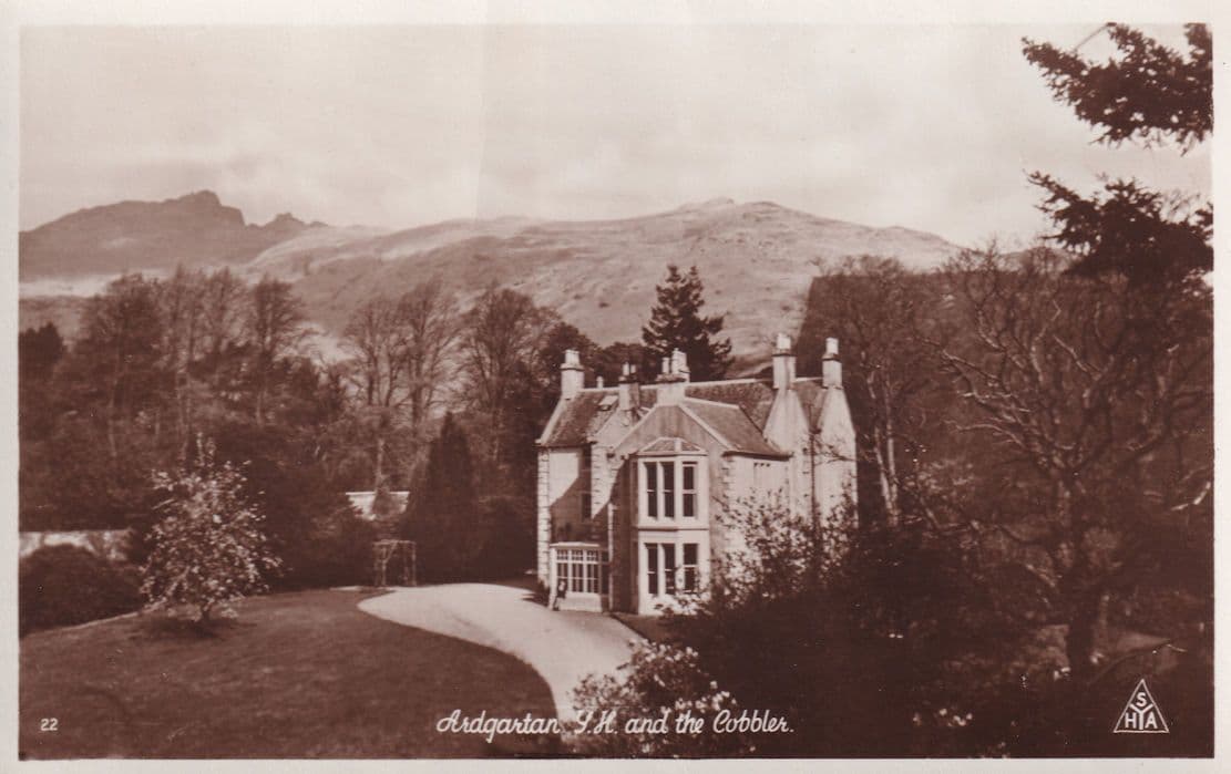 Ardgartan Youth Hostel & The Cobbler Loch Long Scottish Postcard