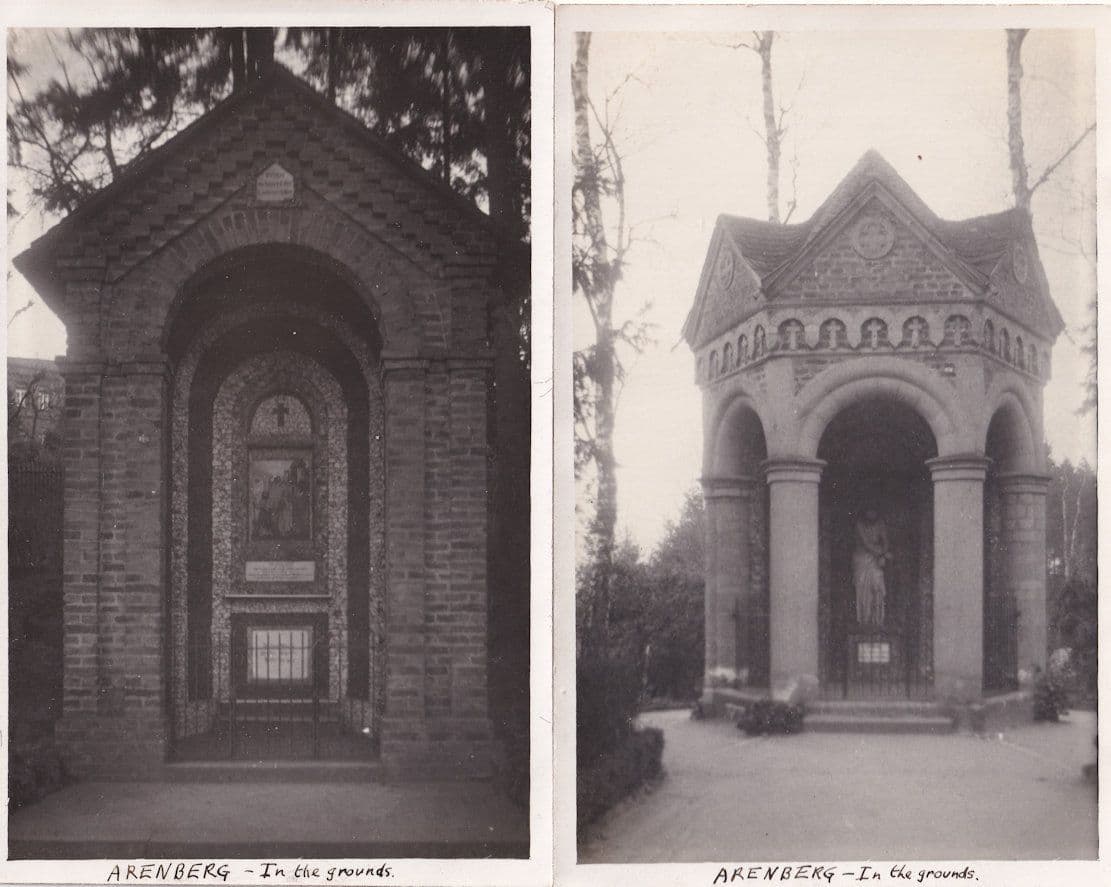 Arenberg Grounds Architecture 2x German Rare Old Real Photo Postcard s