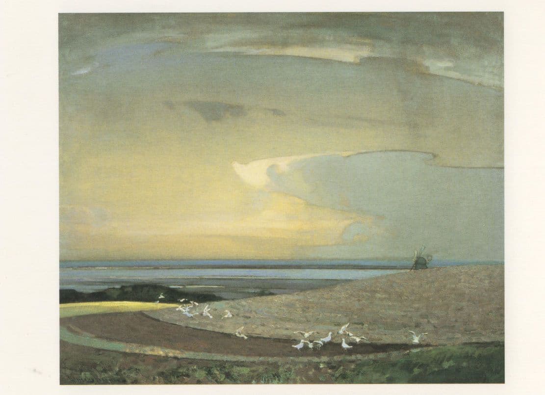 Arnesby Brown The Line Of The Plough Tate Painting Postcard