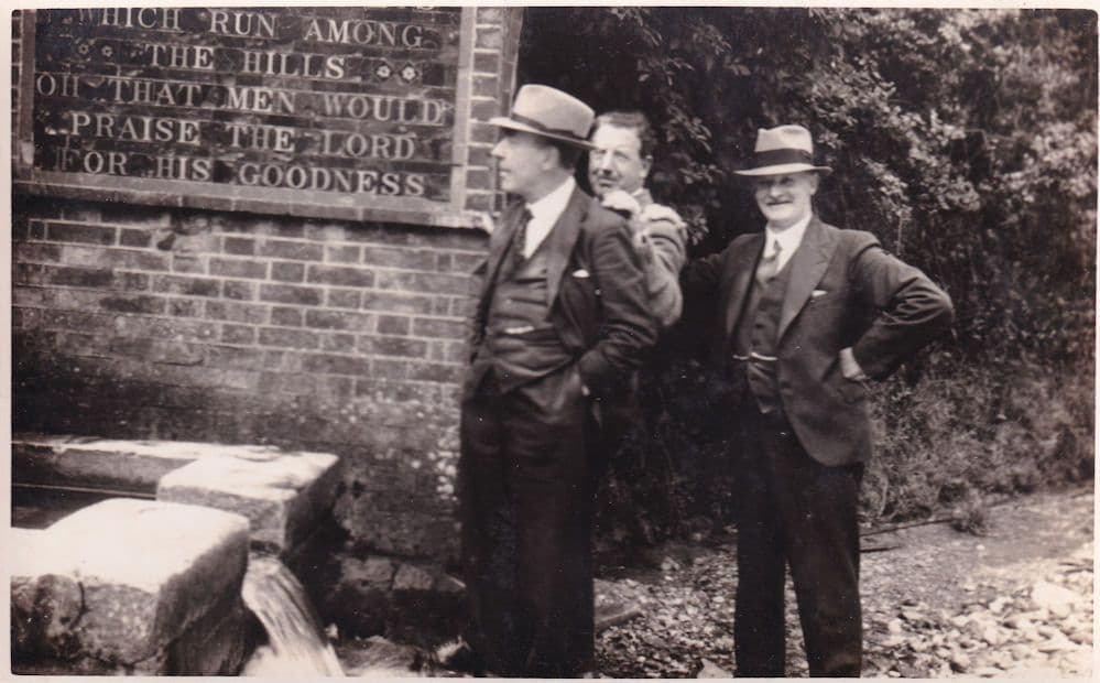 Arrogant Men In Religious Grounds Psalm Sign RPC Postcard