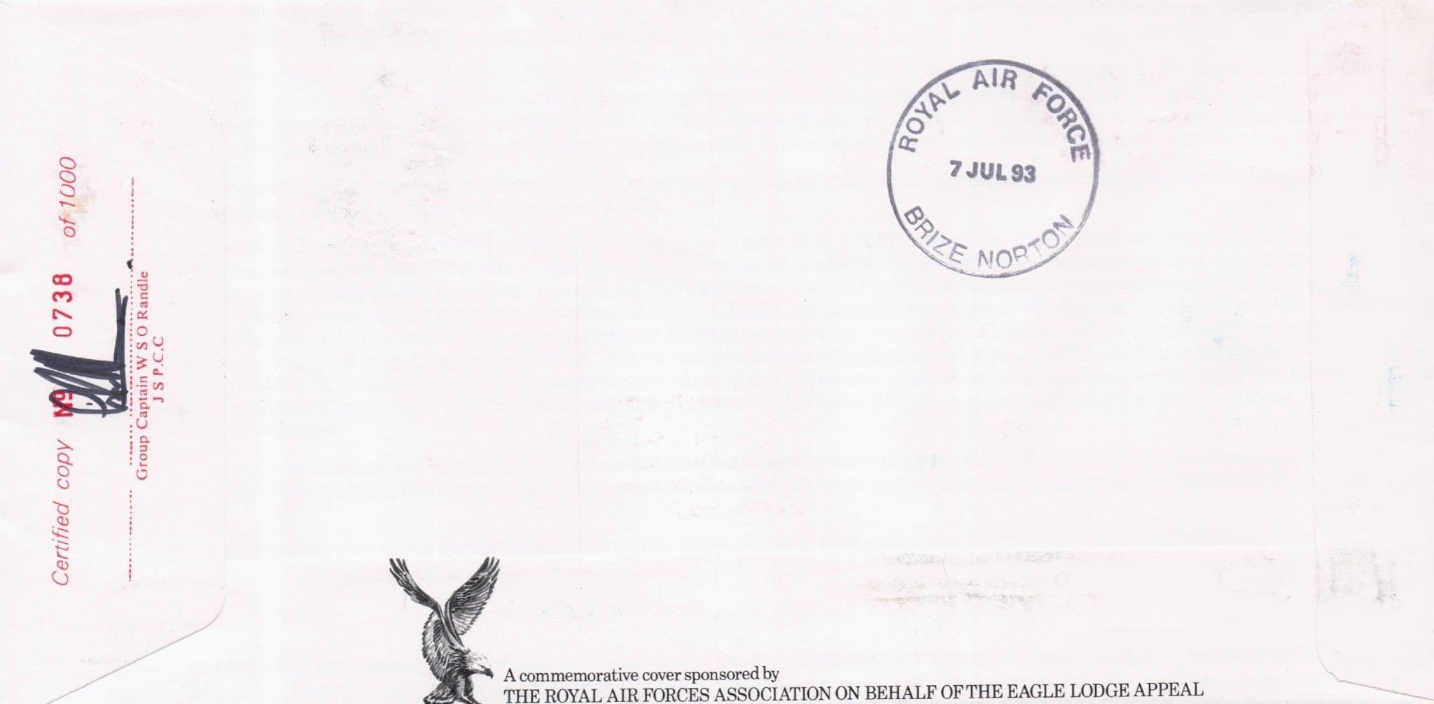 Art In The 20th Century David Vaas Military Squadrons Of The RAF Hand Signed FDC