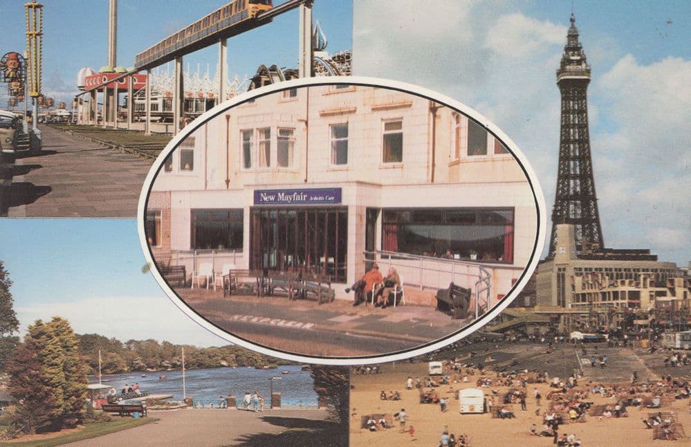 Arthritis Blackpool Holiday Care Centre Train Postcard