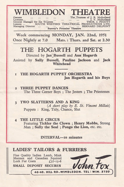Arthur Askey Irene Jack Hylton Follow The Girls Comedy Theatre Programme s