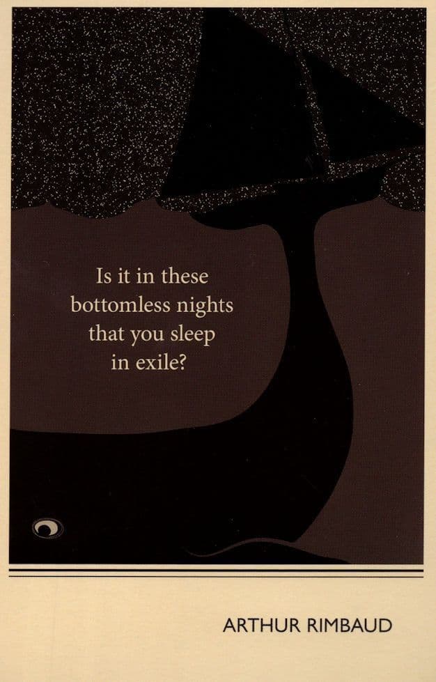 Arthur Rimbaud Le Bateau Ivre Book Quote Postcard