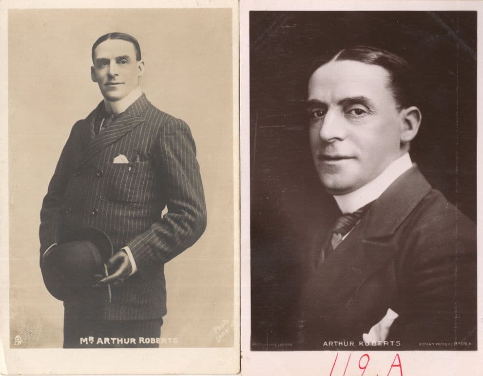 Arthur Roberts Comedian Pantomime Dame Actor Tucks 2x Postcard