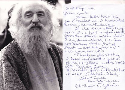 Arthur Whybrow as King David With Richard Gere Hand Signed Letter & Giant Photo