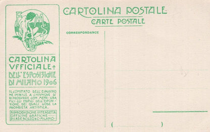 Arti Decorative Francesi. Arch Bongi Pillade Rocco Milano 1906 Exposizione Postcard
