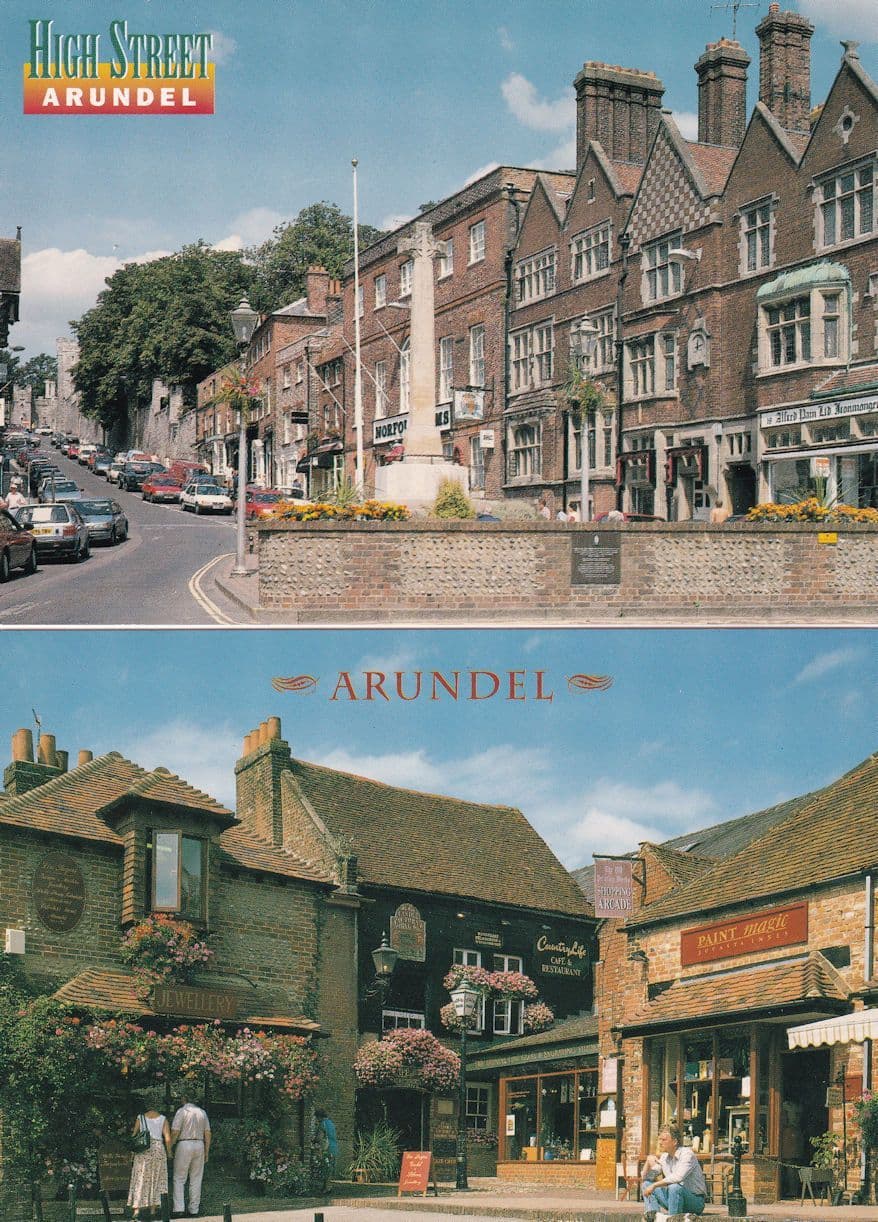Arundel Sussex Ironmongers Bookshop 2x Postcard s