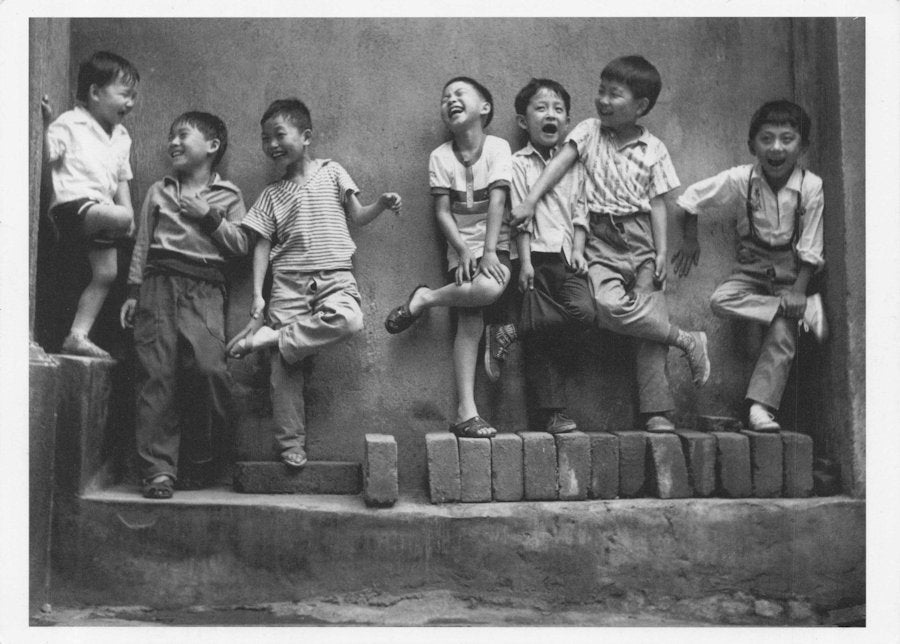 Shanghai Longtang Children Chinese Balancing Act China Politics Photo Postcard