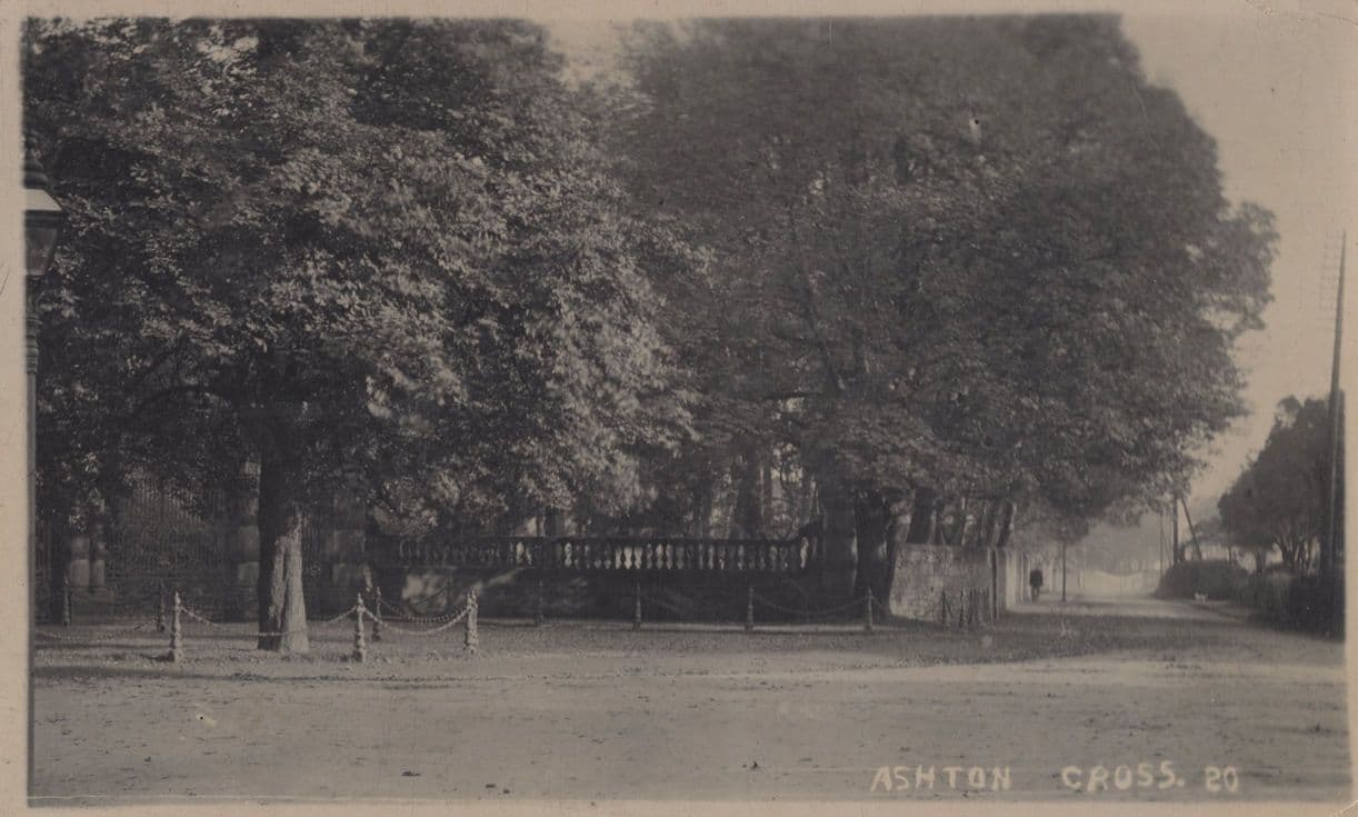 Ashton Cross Antique Real Photo Postcard