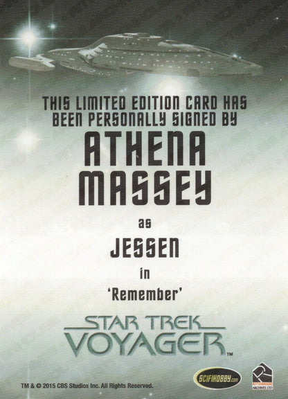 Athena Massey Star Trek Voyager Hand Signed Autograph Card