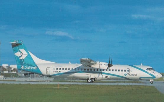 ATR 72-500 I-ADLM Plane Air Dolomiti at Munich Franz Josef Strauss Postcard