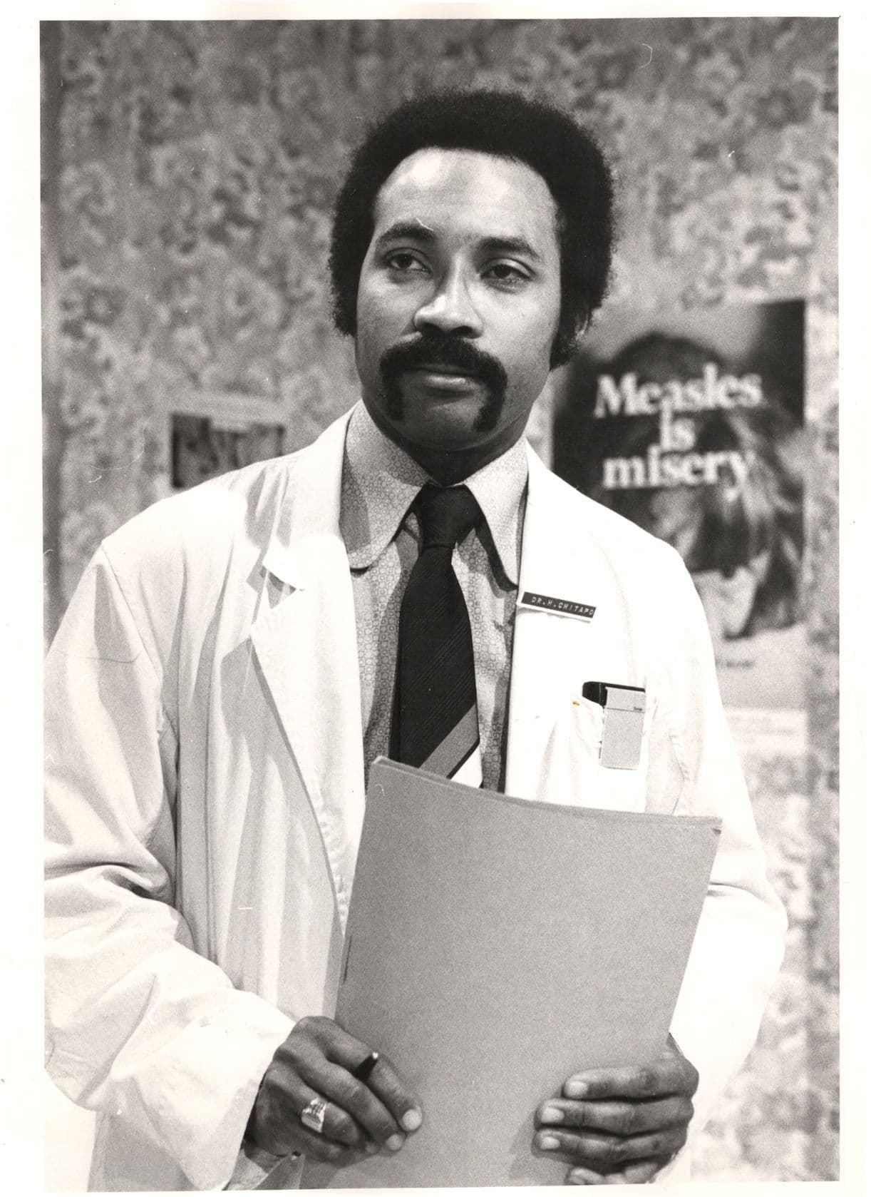 ATV General Hospital Jason Rose Dr Chipato Measles TV Times Press Photo