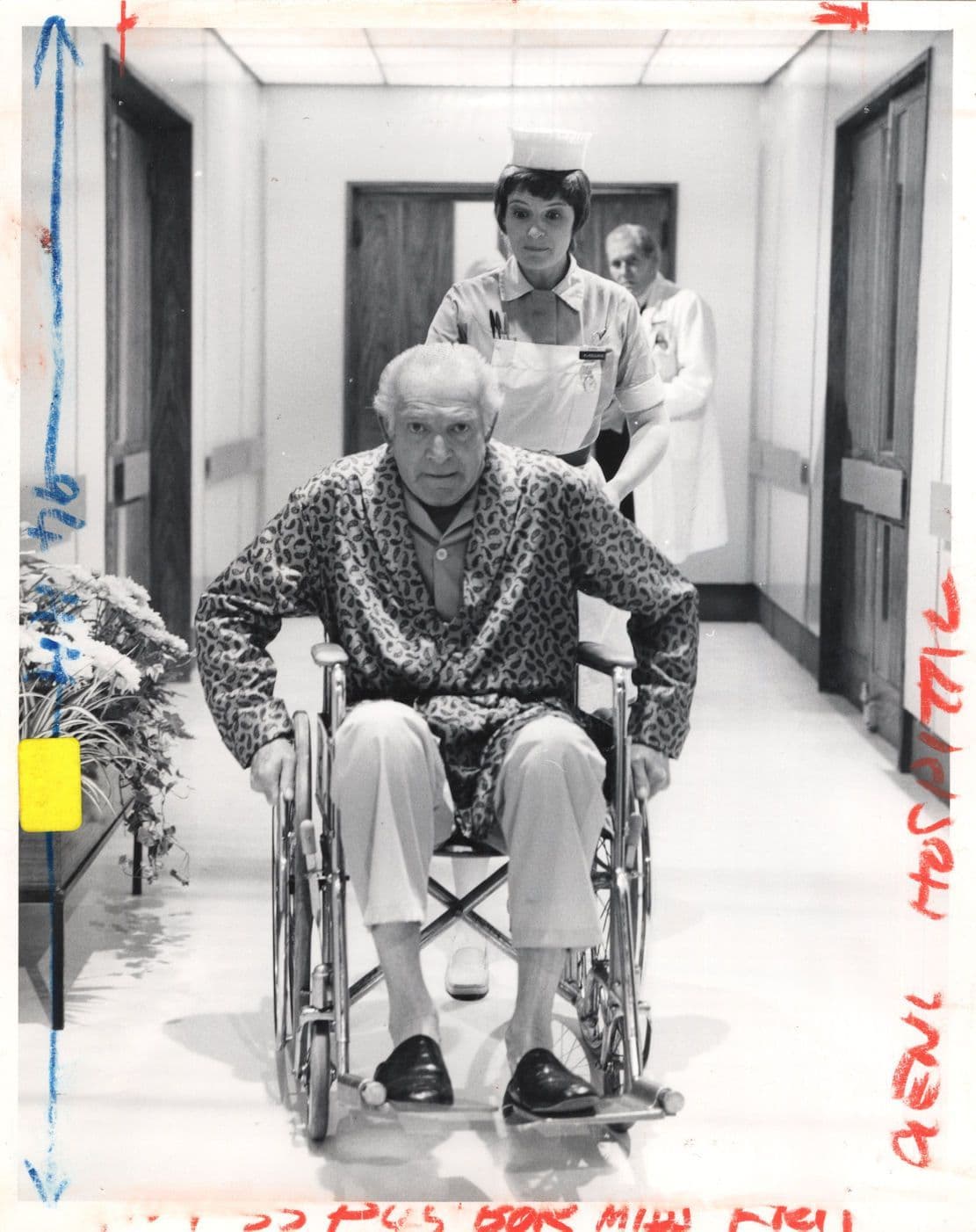 ATV General Hospital Patrick Barr in Wheelchair TV Times Large Press Photo