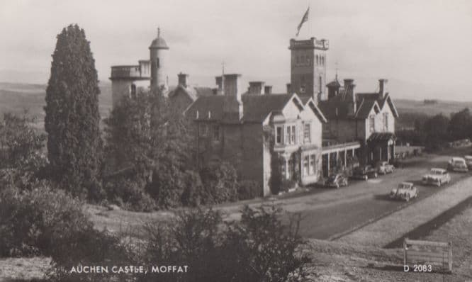 Auchen Castle Moffat Real Photo Postcard