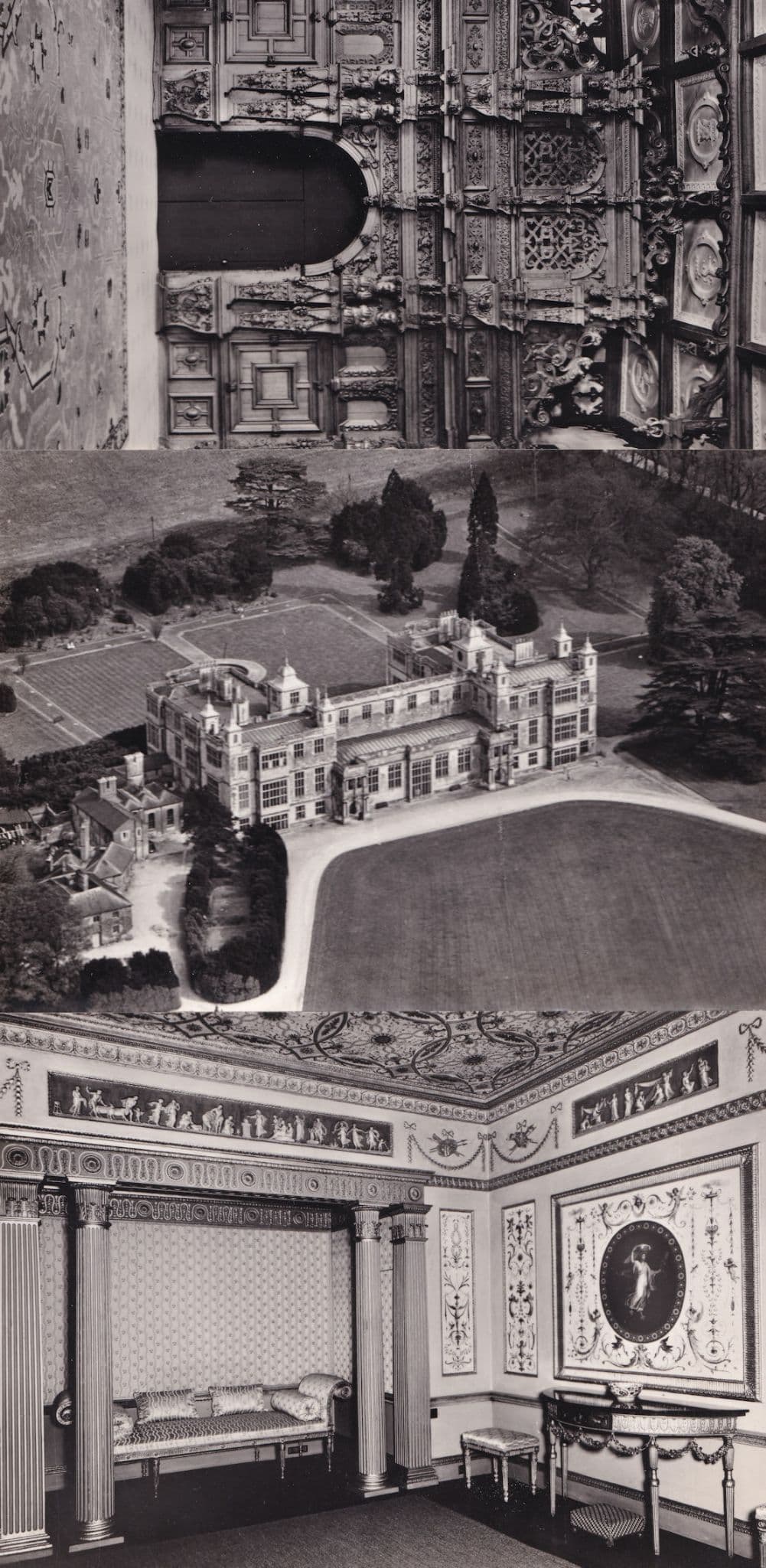 Audley End Saffron Walden Essex 3x Real Photo Postcard s