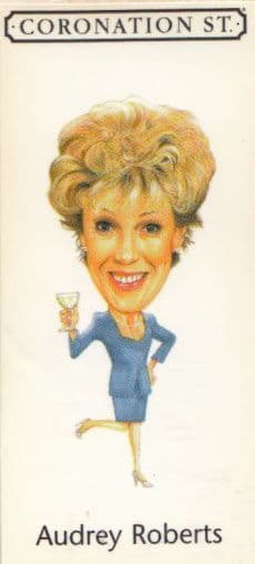 Audrey Roberts Coronation Street Unique Tiny Miniature Collectors Card