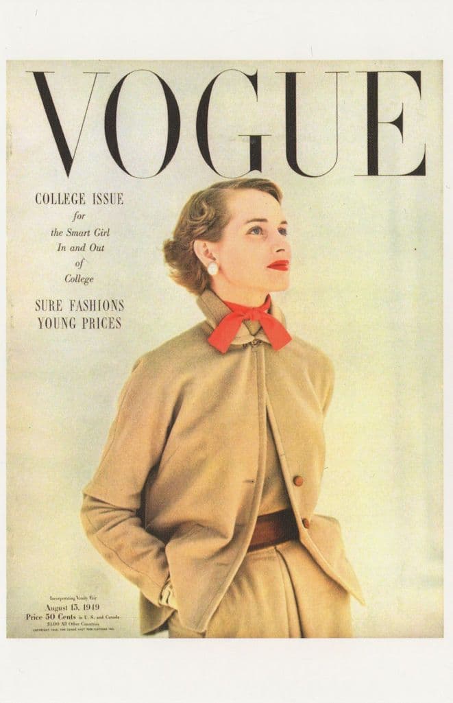 August 1949 College Post WW2 University Girls Fashion Postcard