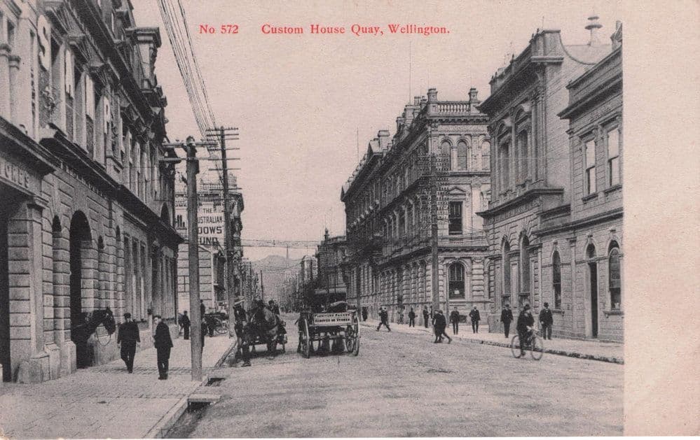 Australian Widows Old Advertising Sign Wellington New Zealand Old Postcard