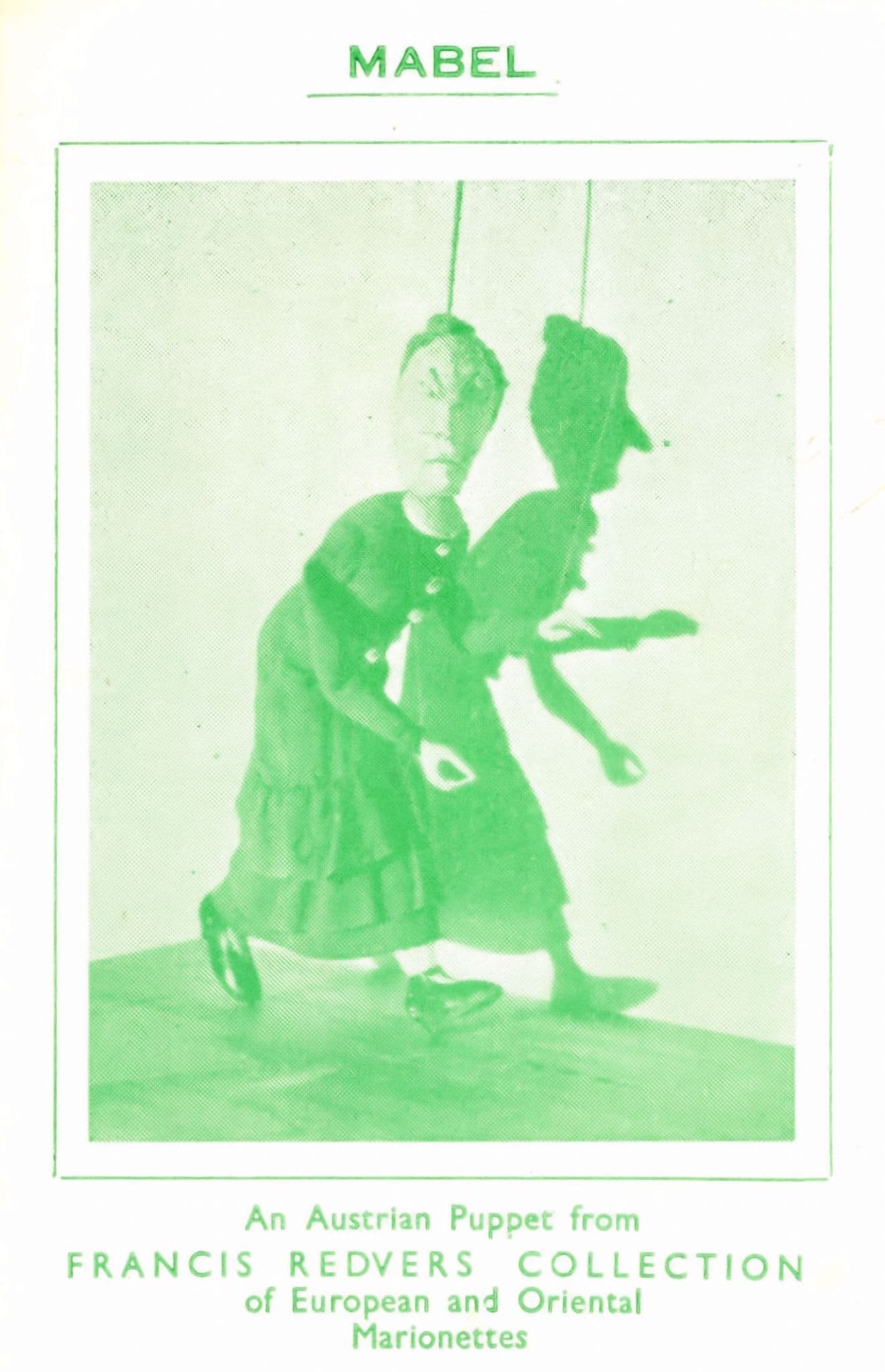 Austrian Marionette Puppet Mabel Francis Redvers Oriental Collection Postcard