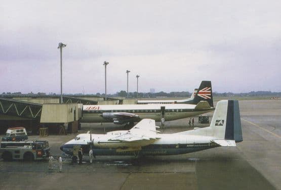 Autair Herald G-APWB Plane at Heathrow Airport 1969 Limited Edition 300 Postcard