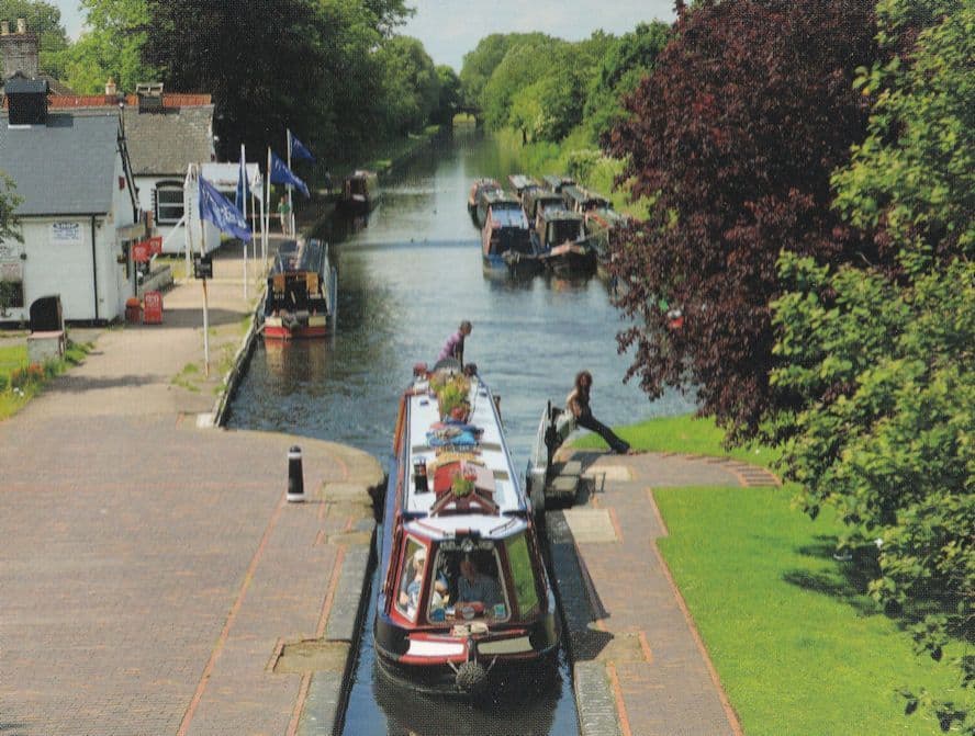 Autherley Junction Hippy Man Resting at Shop Postcard