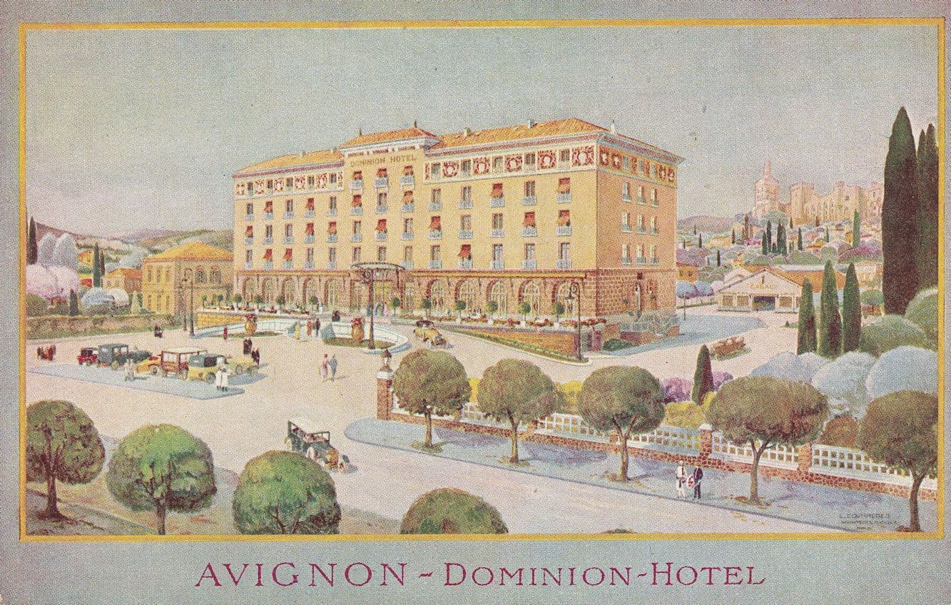 Avignon Dominion Hotel Old French Postcard