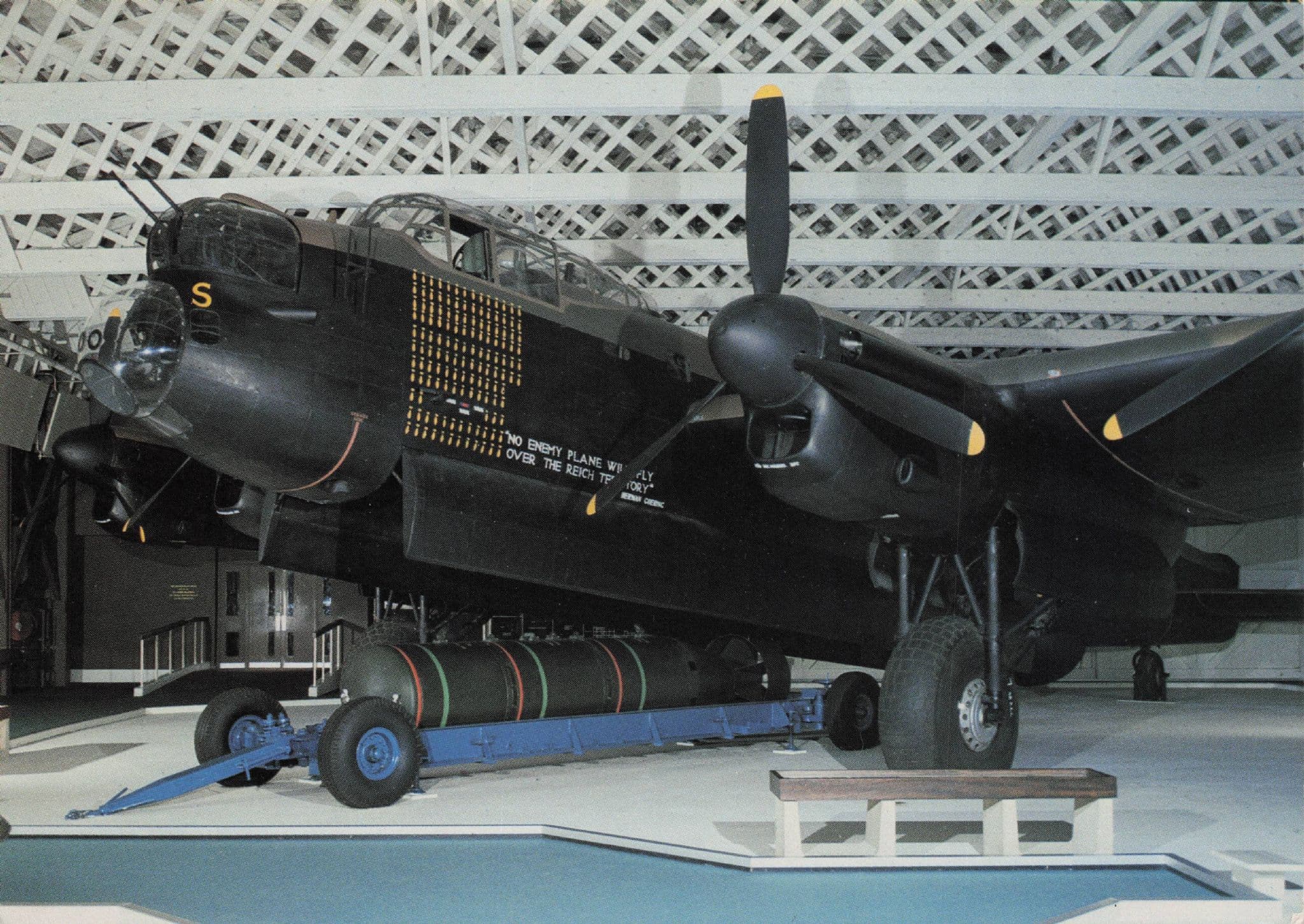 Avro Lancaster R5868 83 Squadron Military Plane Photo Postcard
