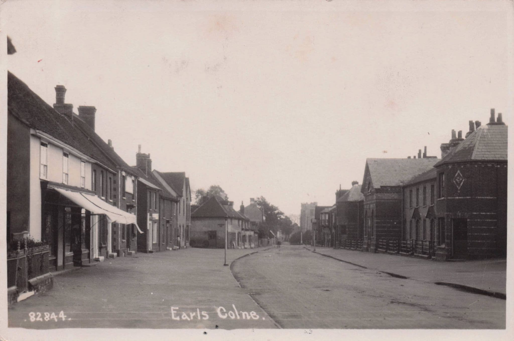 Awning at Earls Colne Essex Shops Old Rare Real Photo Postcard
