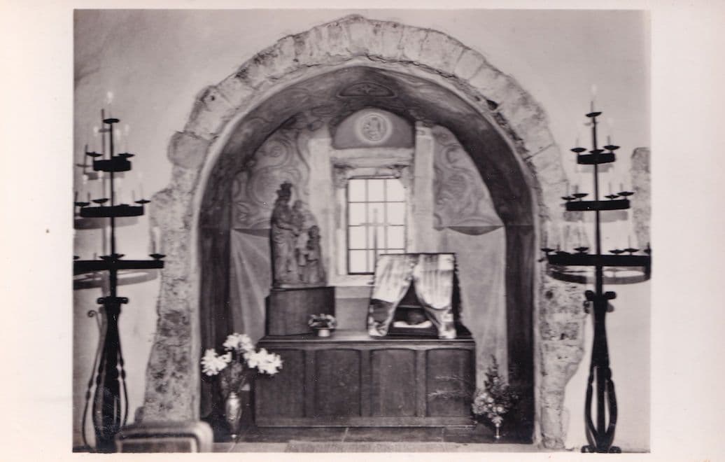 Aylesford Priory Chapel Kent Religious Altar Old RPC Postcard