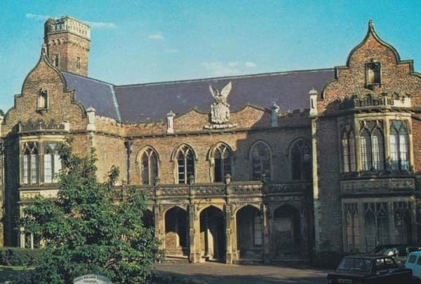 Ayscoughee Hall Gothic Entrance Stunning 1980s Lincs Lincolnshire Postcard