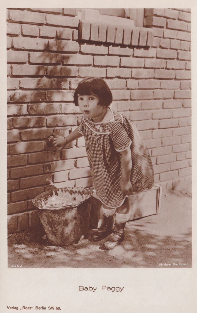Baby Peggy 1920s Hollywood Child Movie Star German Postcard