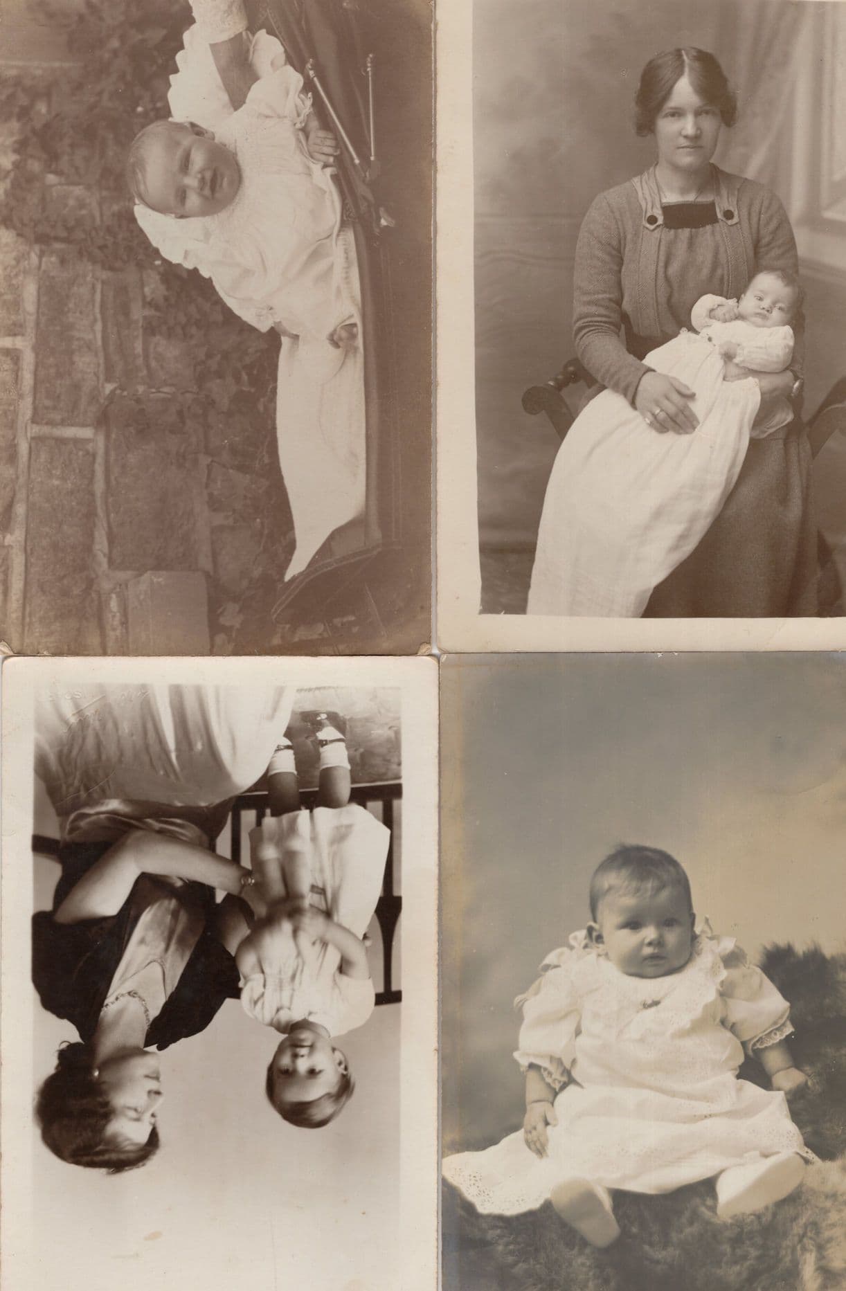 Baby Toddler 4x Antique Children Postcard s incl Exeter