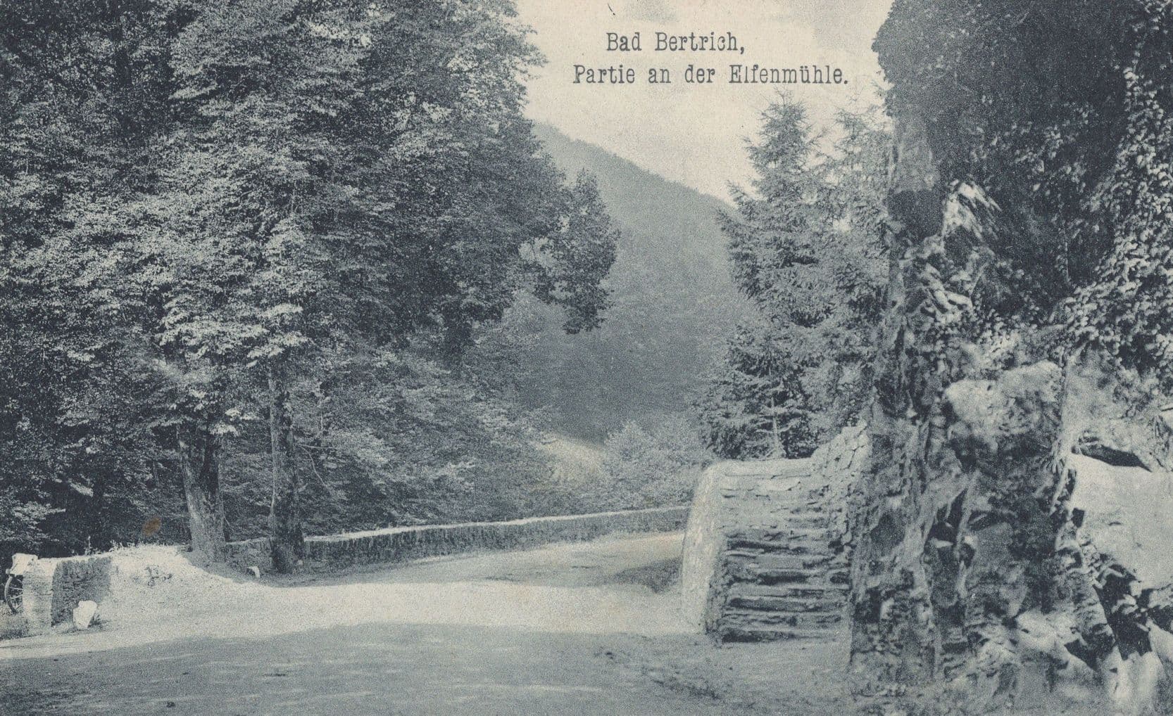 Bad Bertrich Partie An Der Kifenmuhle German Postcard