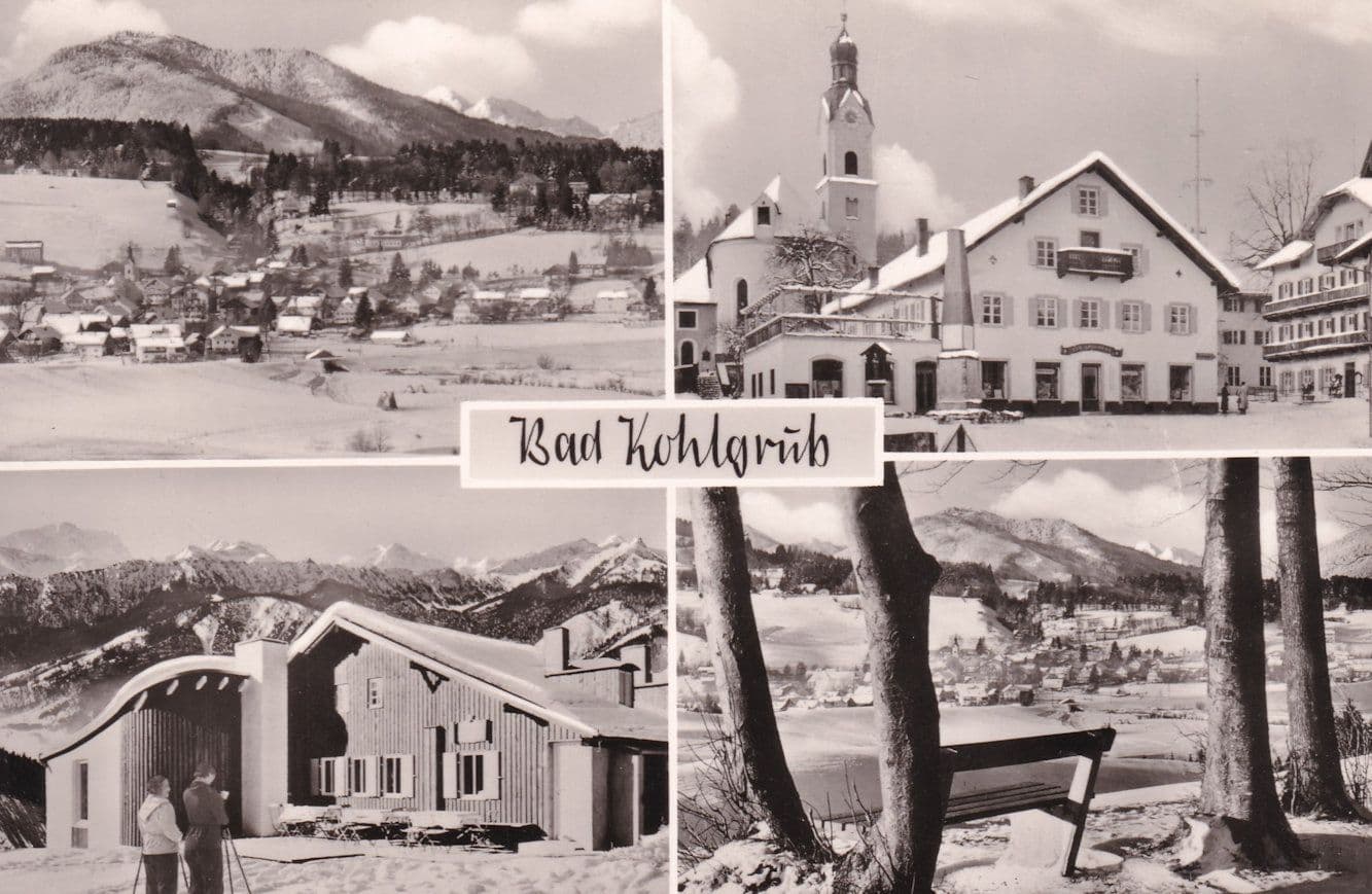 Bad Kohlgrub Dorfplatz German Real Photo Postcard