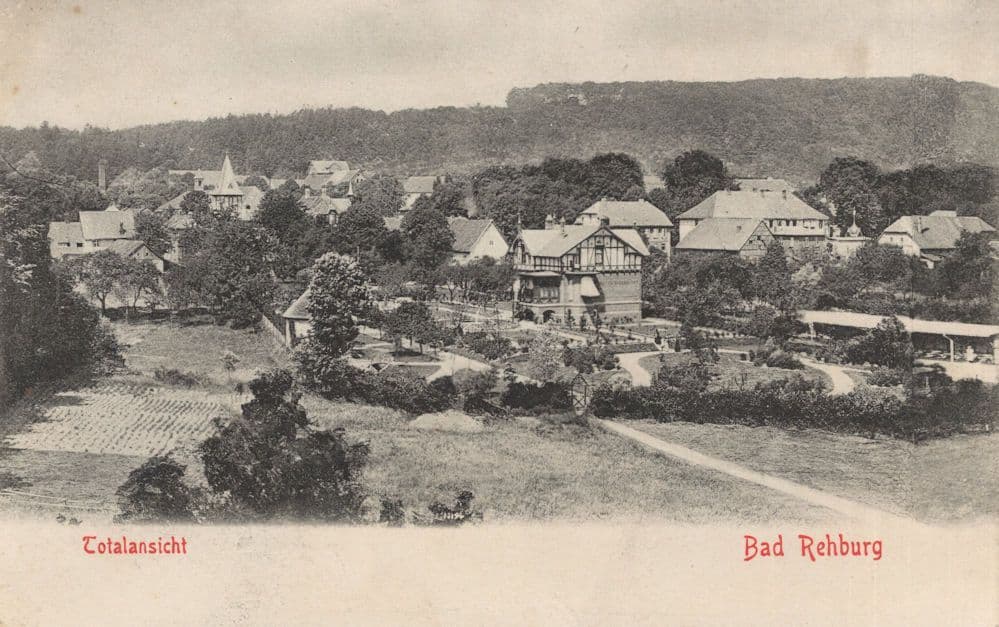 Bad Rehberg Old German Aerial Postcard