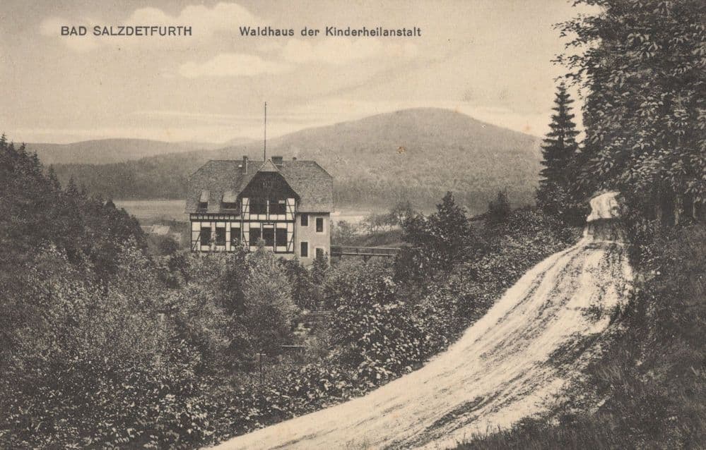 Bad Salzdetfurth Kinderheim Waldhaus der Kinderheilanstalt German Postcard