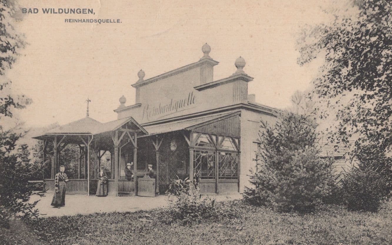 Bad Wildungen Reinhardsquelle Station Frank German Old Postcard