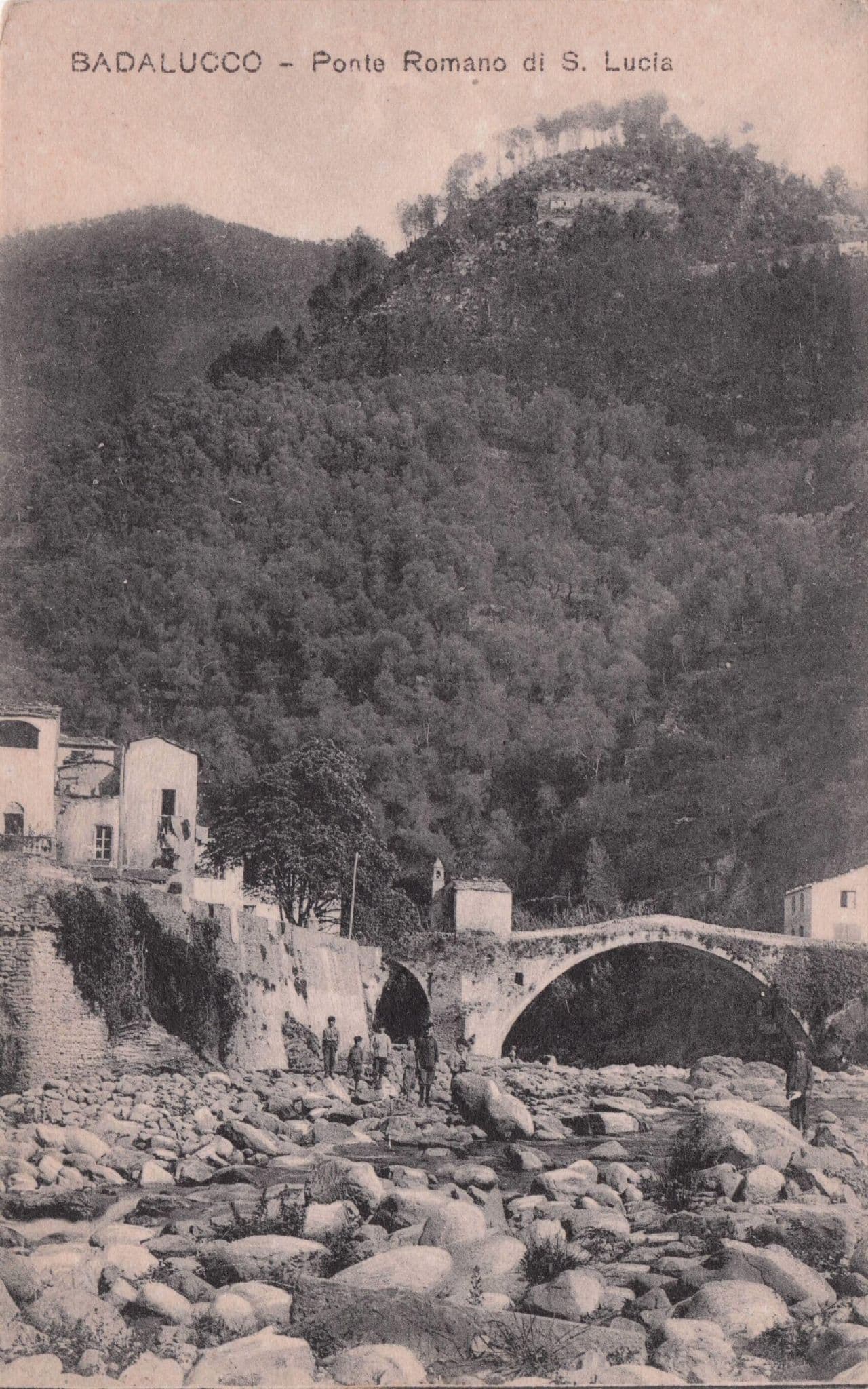 Badalucco Porte Romano De St Lucia Italy Old Postcard