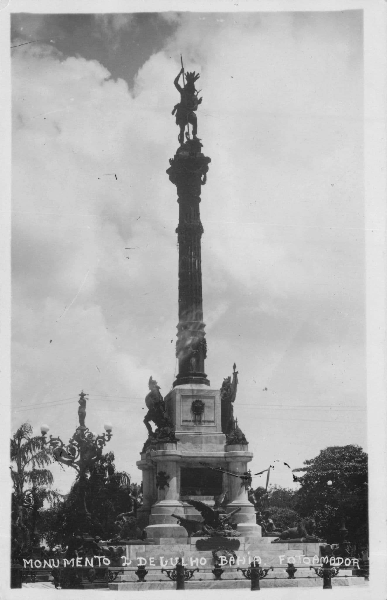 Bahia Jesus Monument Brazil Rare RPC Real Photo Old Postcard