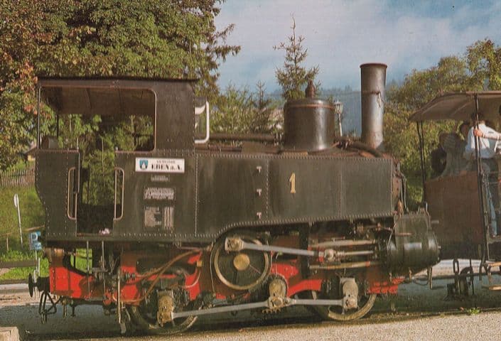 Bahnhof Jenbach Eben Austria Old Train Railway Postcard