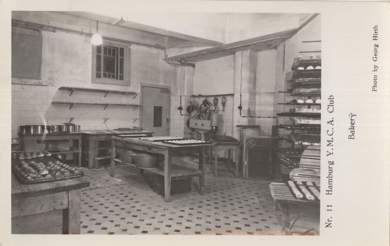 Bakery Bakers Hamburg Germany YMCA Club WW2 RPC Rare Postcard