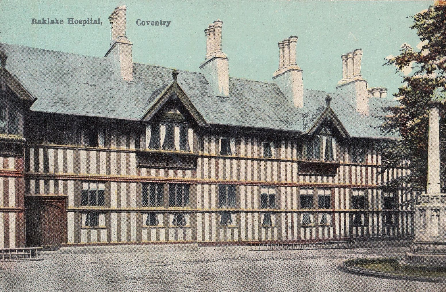 Baklake Hospital Coventry Old Postcard